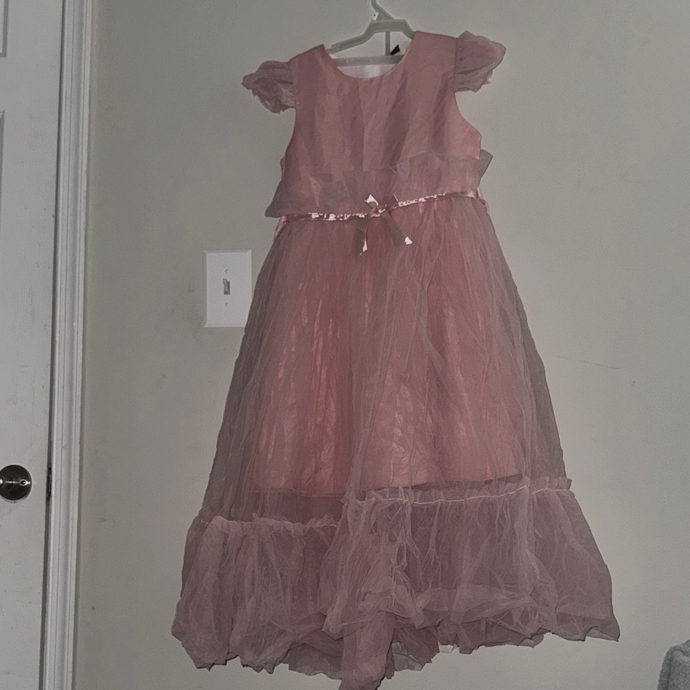 SHEIN Pink Kids Formal Dress